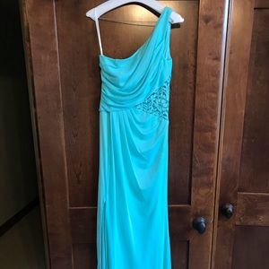 Spa Blue Bridesmaid Dress
